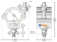 Small Lighting Clamp Suitable for 20mm%2 
