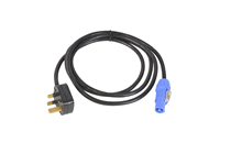 Powercon to 13A UK Mains Plug Lead w 