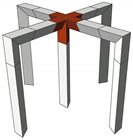 Contestage Trio290 50mm Truss 4 Way Cr 
