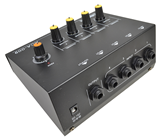 4 Channel Mono Line Mixer with Optiona 
