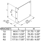 19 Inch Adaptor Brackets - Choice of%2 