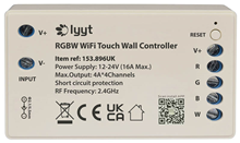 RGBW WiFi Controller with Wall Plate 
