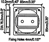 Plastic Mounting Dish for Jacks 