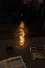 Battery Operated Glass Filament Bulb wit 