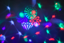 Tabletop LED Effect Light with?Gobos 8 
