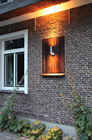 Twin External Wall Light with PIR Sens 