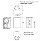 Audiophony Passive Column Speaker 40W 