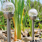 Solar RGB LED Sphere Spike Lights for% 