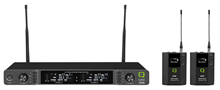 Beltpack Wireless Microphone System UHF Dual Channel Diversity 863-865MHz or 606-614MHz