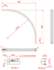 Doughty Curved Studio Rail 60 - Choice 