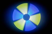 LED Fan Effects Light with 486 RGB L 