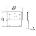 Wide Stop Hinge 