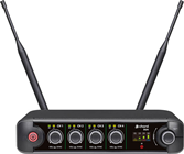 Quad UHF Beltpack Wireless Microphone Sy 
