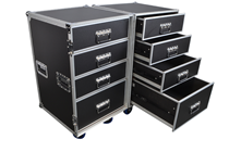 8 Drawer Flightcase Two Sections by Co 