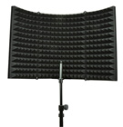 Microphone Isolation Screen for Studio Mics with Foldable Design