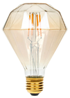 Dimmable LED Diamond Gold Filament Lamp% 