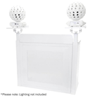 Equinox White DJ Booth 2 Shelves and%2 