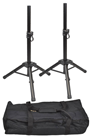 Two Compact Speaker Stands with Carry Bag Max Height 1.03M Max Weight 30kg