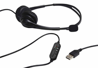 USB Multimedia Headset with Boom Microph 