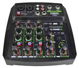 4 Channel Mixer with Bluetooth, USB  