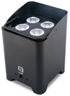 LED Outdoor Uplighter Battery Powered 4x 12 Watt RGBAW LEDs and Wireless DMX