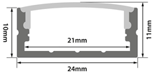 Aluminium LED Tape Profile - Wide Crow 