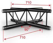 Contestage 50mm Ladder Truss 4 Way Cro 