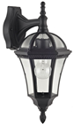 Black Lantern Wall Light 240V E27 