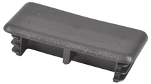 Black PVC End Caps for Slotted Channel 