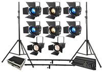 Portable Stage Lighting Kit with LED F 