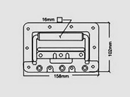 Surface Mount Sprung Handle Zinc Plated% 