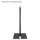 Black Powder Coated Aluminium Tubes 48.3 