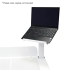 Equinox White DJ Booth 2 Shelves and%2 