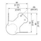 Large Stacking Ball Corner 3 Arm 