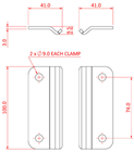 Doughty Studio Rail 60 Clamps 