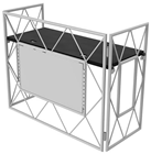 DJ Booth with Black or White Aluminium 