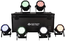 Outdoor IP65 ElectraPix Par 7 Pack with Flight Case