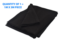 Black Acoustic Dampening Fabric - 3 Me 