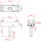 Doughty Studio Rail 60 4 Wheel Carriag 