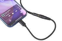 USB C to 3.5mm Socket Lead 15cm Digi 