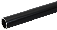 Black Powder Coated Aluminium Tubes 48.3mm Diameter with Choice of Length