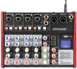 6 Channel Compact Mixer with USB &%2 