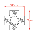 PIPECLAMP FOUR WAY CROSS 