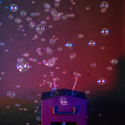 Bubble Machine with 4 Wheel Output Sup 
