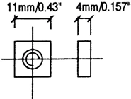 M6 SQUARE RACK NUT PACK OF 20 