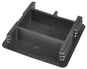 Black PVC End Caps for Slotted Channel 