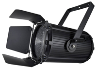 LED Fresnel Stage Spot with Barn Doors 100W CWWW LEDs