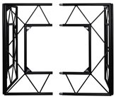 Foldable Truss DJ Booth in Black with% 