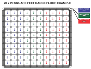 Magnetic Dance Floor Panel 