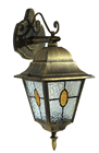 Bronze Effect Lantern Wall Light 240V  